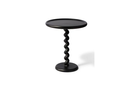 Twister black aluminum side table