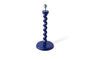 Miniature Twister dark blue aluminum lamp base Clipped