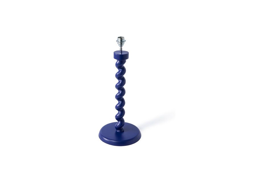 Twister dark blue aluminum lamp base Pols Potten