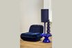 Miniature Twister dark blue aluminum lamp base 2