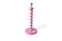 Miniature Twister pink aluminum lamp base Clipped