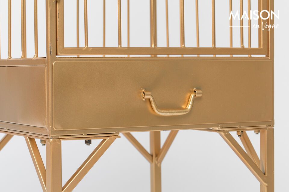 Unlock Me gilded iron shelf - 7