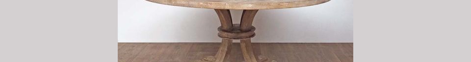 Material Details Valbelle Round table in wood