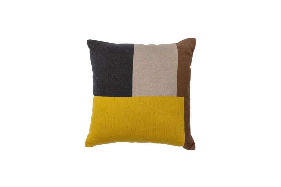 Valery colored square cushion Woood