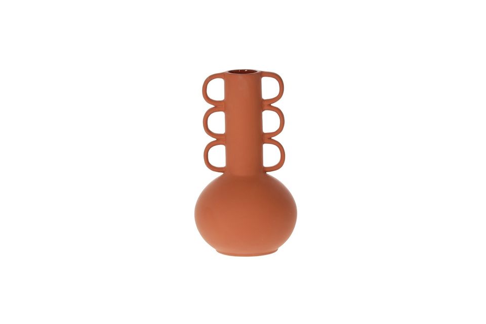 Vase 3 Circles in Allex terracotta Athezza