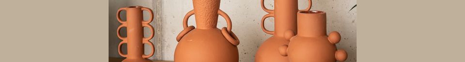 Material Details Vase in Allex terracotta
