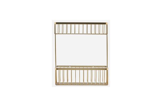 Wall basket with brushed brass finish Bath Clipped