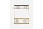 Miniature Wall basket with brushed brass finish Bath Clipped