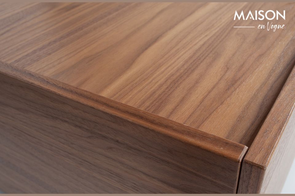 Solid wood veneer coffee table
