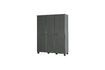 Miniature Wardrobe 3 doors in dark gray wood Dennis 3