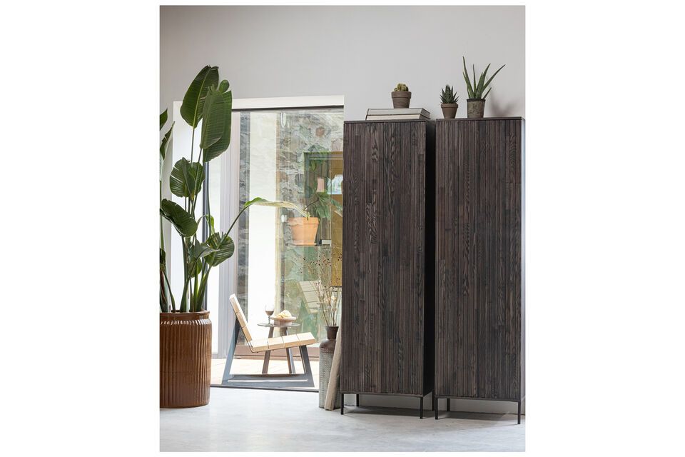 The New Gravure wood cabinet is made of ash wood