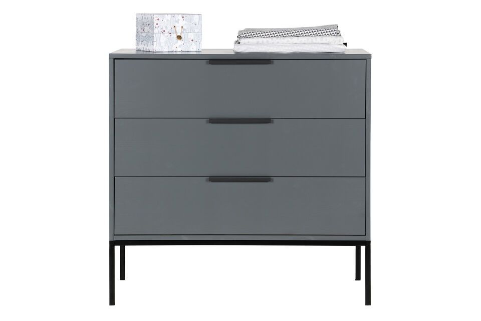 The Adam chest of drawers from WOOD is a sturdy and elegant piece of furniture that can be adapted