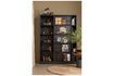 Miniature Wardrobe with sliding door in black wood Swing 2