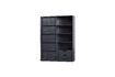 Miniature Wardrobe with sliding door in black wood Swing 4