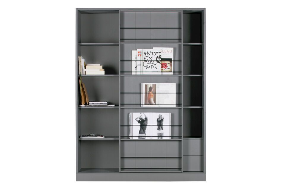 Swing cabinet, grey pine, practical and versatile