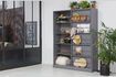 Miniature Wardrobe with sliding door in dark grey wood Swing 3