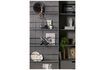 Miniature Wardrobe with sliding door in dark grey wood Swing 5