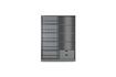 Miniature Wardrobe with sliding door in dark grey wood Swing 1