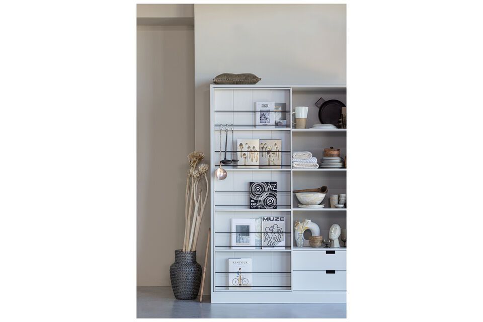 Light grey wooden sliding door cabinet, practical and minimalist