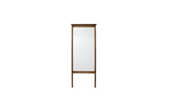 Wasia standing mirror with wooden frame Clipped