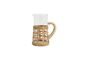 Miniature Weva pitcher in transparent glass with braid Clipped