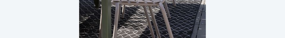 Material Details White aluminum garden chair Vondel