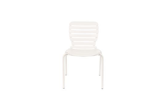 White aluminum garden chair Vondel Clipped