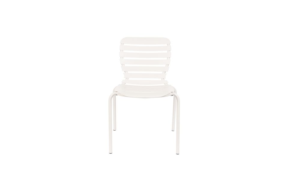 White aluminum garden chair Vondel Zuiver