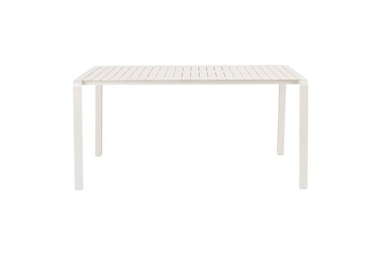 White aluminum garden table Vondel Clipped