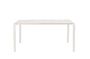 Miniature White aluminum garden table Vondel Clipped