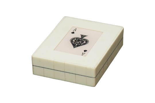White box 2 decks of Ace of spades cards Clipped