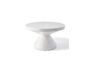 Miniature White coffee table Zig Zag Clipped