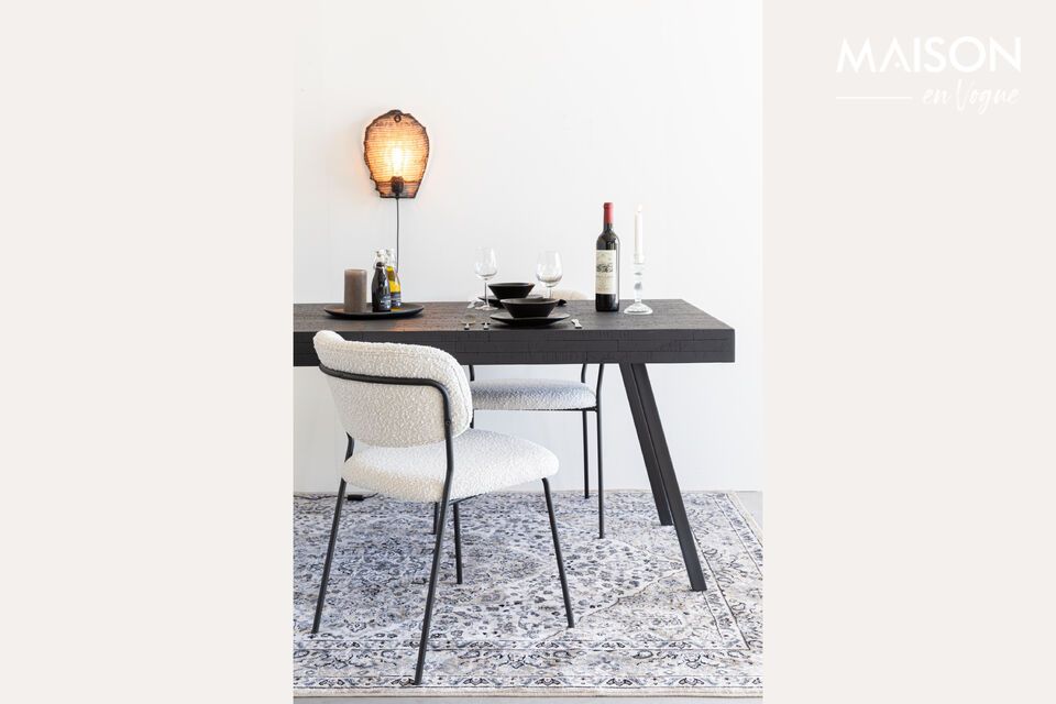 Comfort and elegance with our soft fabric chair.
