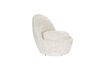 Miniature White fabric armchair Nash 3