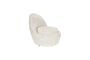 Miniature White fabric armchair Nash Clipped
