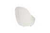 Miniature White fabric armchair Nash 4