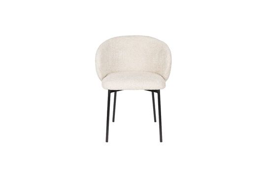 White fabric chair Ayle Clipped