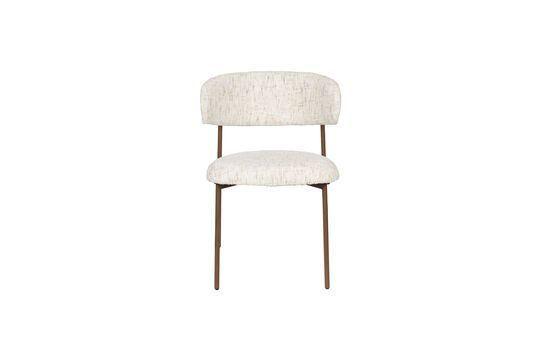 White fabric chair Claes Clipped