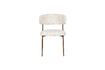 Miniature White fabric chair Claes 1