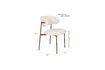Miniature White fabric chair Claes 10