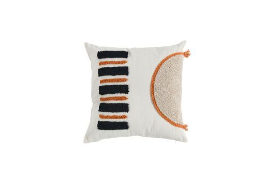 White fabric cushion Pusha Clipped