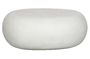 Miniature White fiberglass coffee table Pebble Clipped