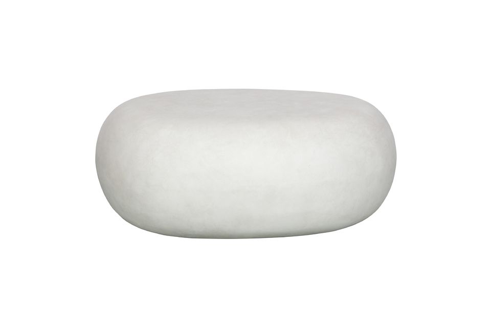 White fiberglass coffee table Pebble Vtwonen