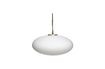 Miniature White glass oval ceiling lamp Muse 1