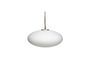 Miniature White glass oval ceiling lamp Muse Clipped