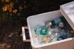 Miniature White plastic cooler with wheels Be Cool 3