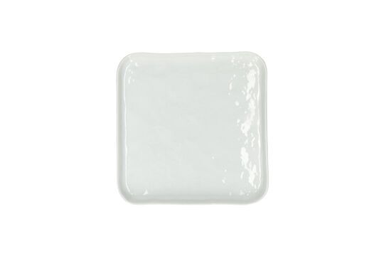 White porcelain dessert plate L20 Clipped