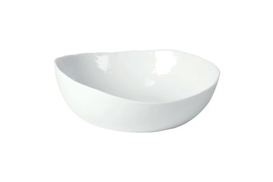 White porcelain soup bowl