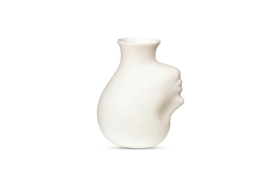 White porcelain vase Upside Down Pols Potten