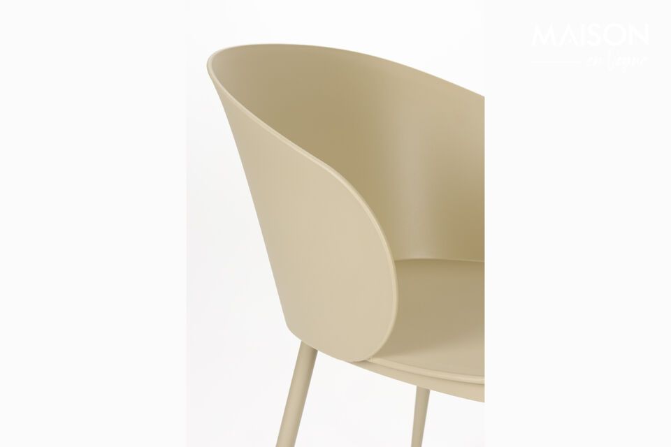 White steel chair Gigi - 9